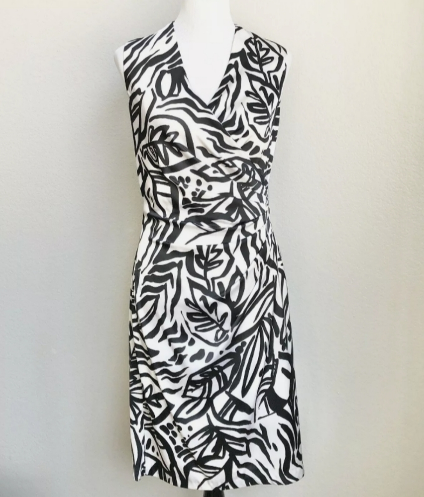 Ralph Lauren sz 14 Faux Wrap Dress Floral